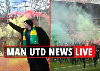 Man Utd fan Old Trafford protests LATEST, rearranged date updates, police warnings – Jadon Sancho transfer news latest