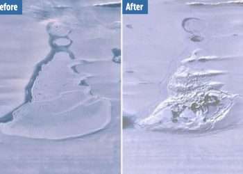 Enormous Antarctic lake has VANISHED in satellite pics leaving scientists baffled
