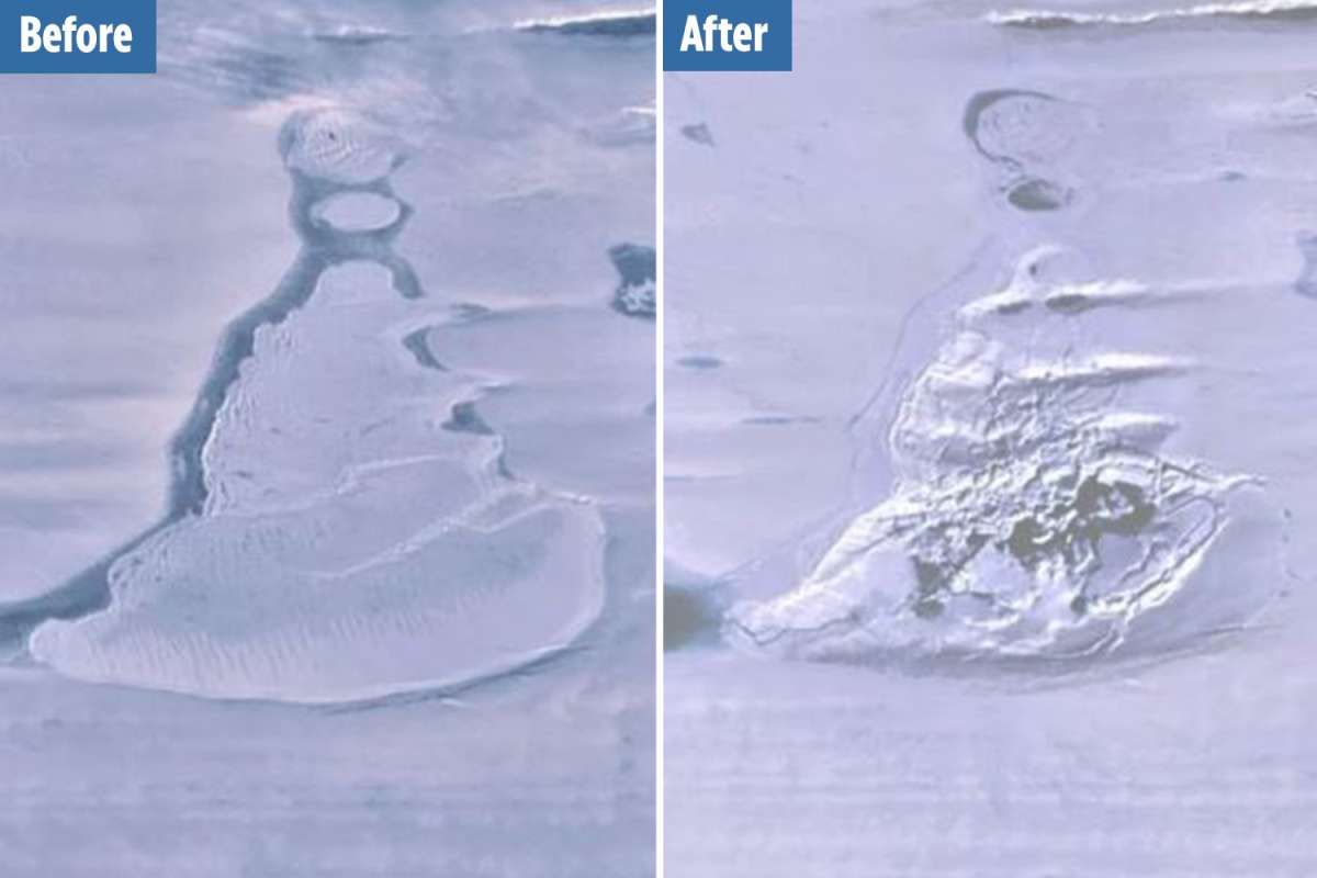 Enormous Antarctic lake has VANISHED in satellite pics leaving scientists baffled