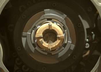 Nasa Mars rover scoops up first rock sample for groundbreaking mission to return Martian dust to Earth