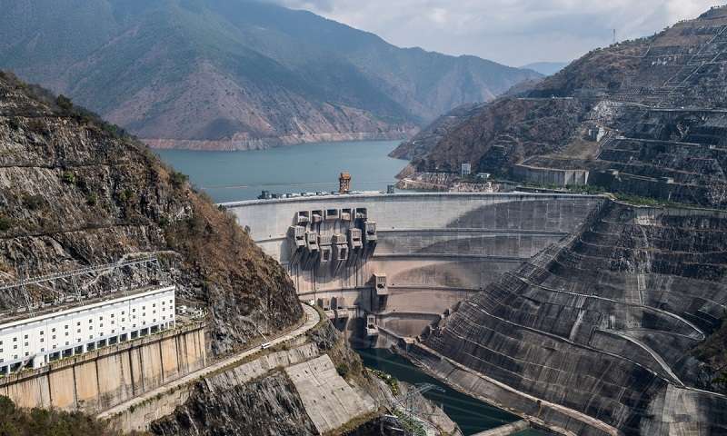 A view of the China-built Xiaowan dam constructed on the upstream Mekong River Photo: VCG