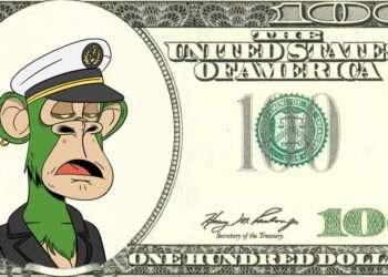 “100 Dollars Ape” A Very Unique NFT Concept Featuring A Dollar Note