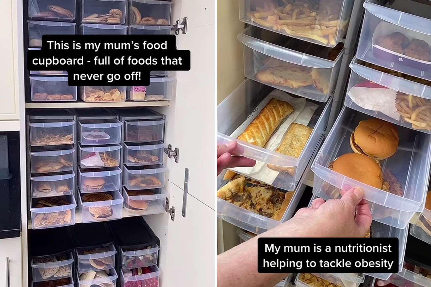 I’m a mum & have kept McDonald’s burgers & pizza in my cupboards for two YEARS to prove it ‘never goes off’