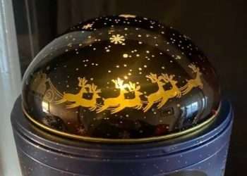 Parents go wild for the new M&S Christmas biscuit tin with a built in festive nightlight for kids – & it costs just £9