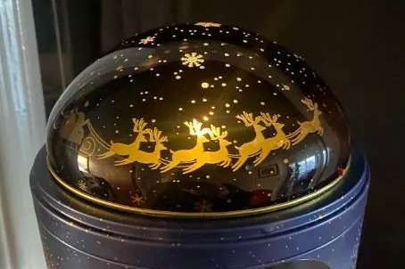 Parents go wild for the new M&S Christmas biscuit tin with a built in festive nightlight for kids – & it costs just £9