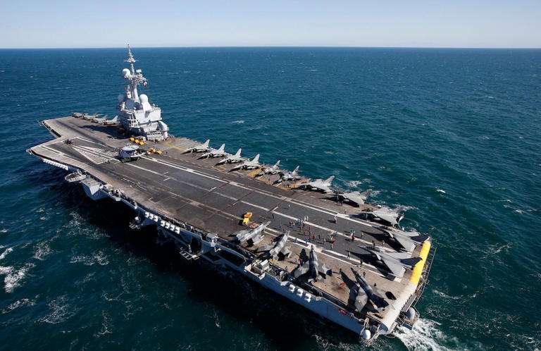 The new nuclear-powered carrier from France is being prepared for the deployment of the US Navy's cutting-edge aircraft launcher.