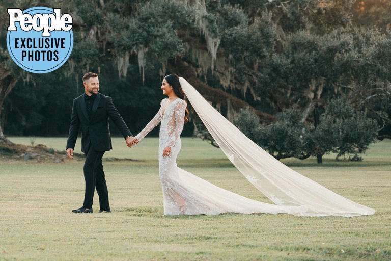 Ricky Stenhouse Jr., a NASCAR driver, wed! Here are all the details from his wedding in South Carolina.