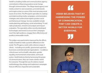 Vee69 Wins Prestige International Award for PR Agency of the Year in the UK