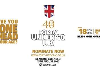 Forty Under 40 Awards to launch in the UK 18TH November 2023 at Hilton Hotel, Mayfair.