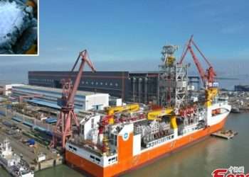 China unveils world’s deepest drilling ship that can plunge 36,000ft to harvest futuristic energy source ‘flammable ice’