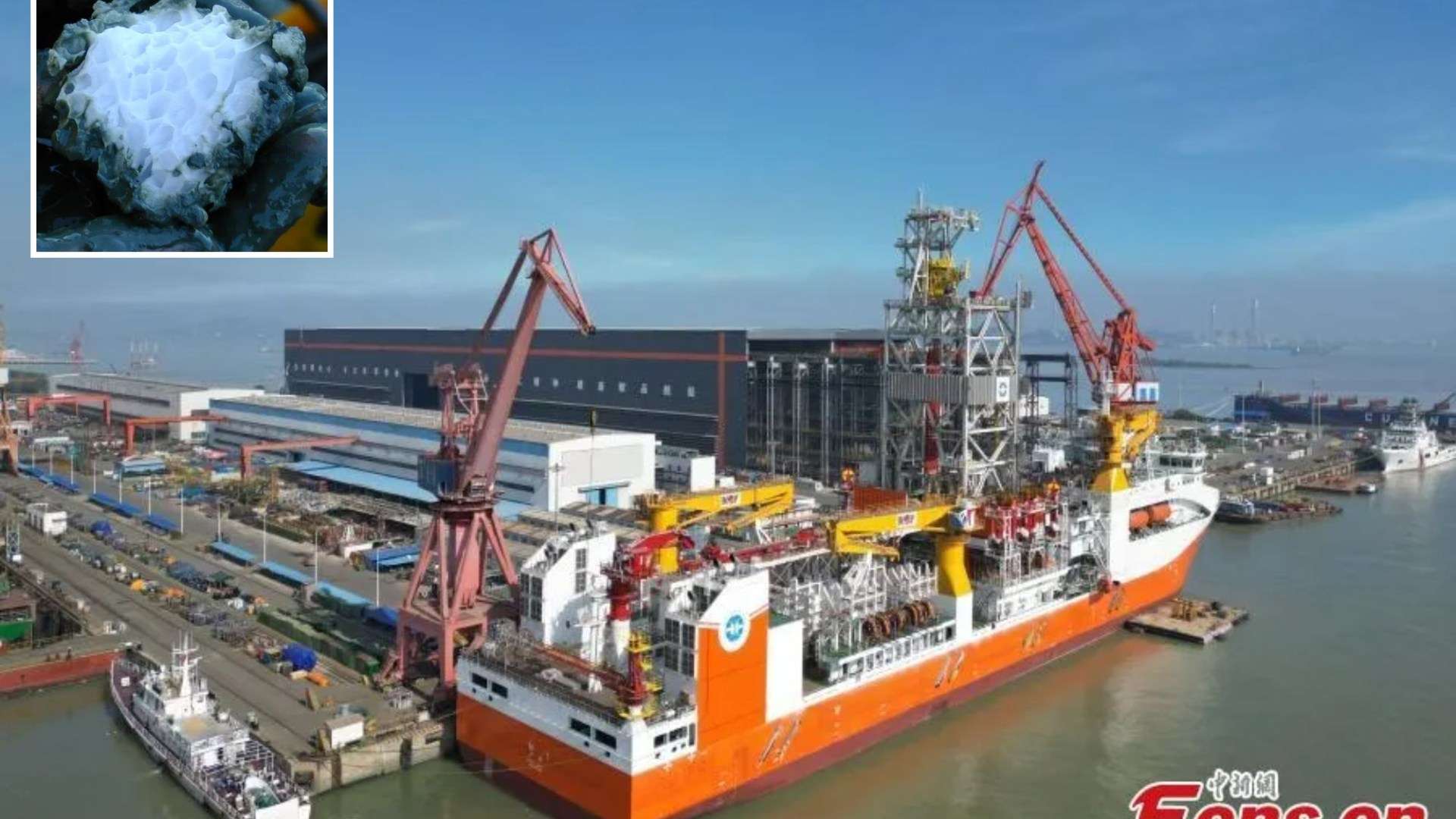 China unveils world’s deepest drilling ship that can plunge 36,000ft to harvest futuristic energy source ‘flammable ice’