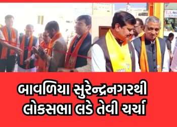 Discussion in political circles, water supply minister Kunvarji Bavaliya may contest Lok Sabha elections from Surendranagar – Video