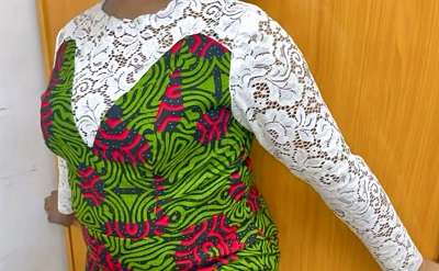 A Fusion of Elegance: Hnclothings' Ankara and Lace Collection