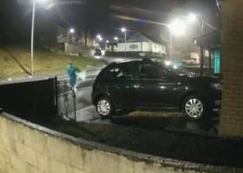 Chilling moment coward driver flees wreckage leaving fiancée to die – before callously blaming horror crash on her