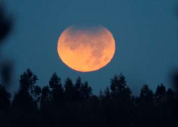 Double delight as rare supermoon AND partial lunar eclipse set to grace skies – when and where to see them revealed