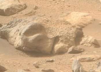 Eerie ‘human face’ found buried in sand on Mars in latest mysterious discovery on Red Planet