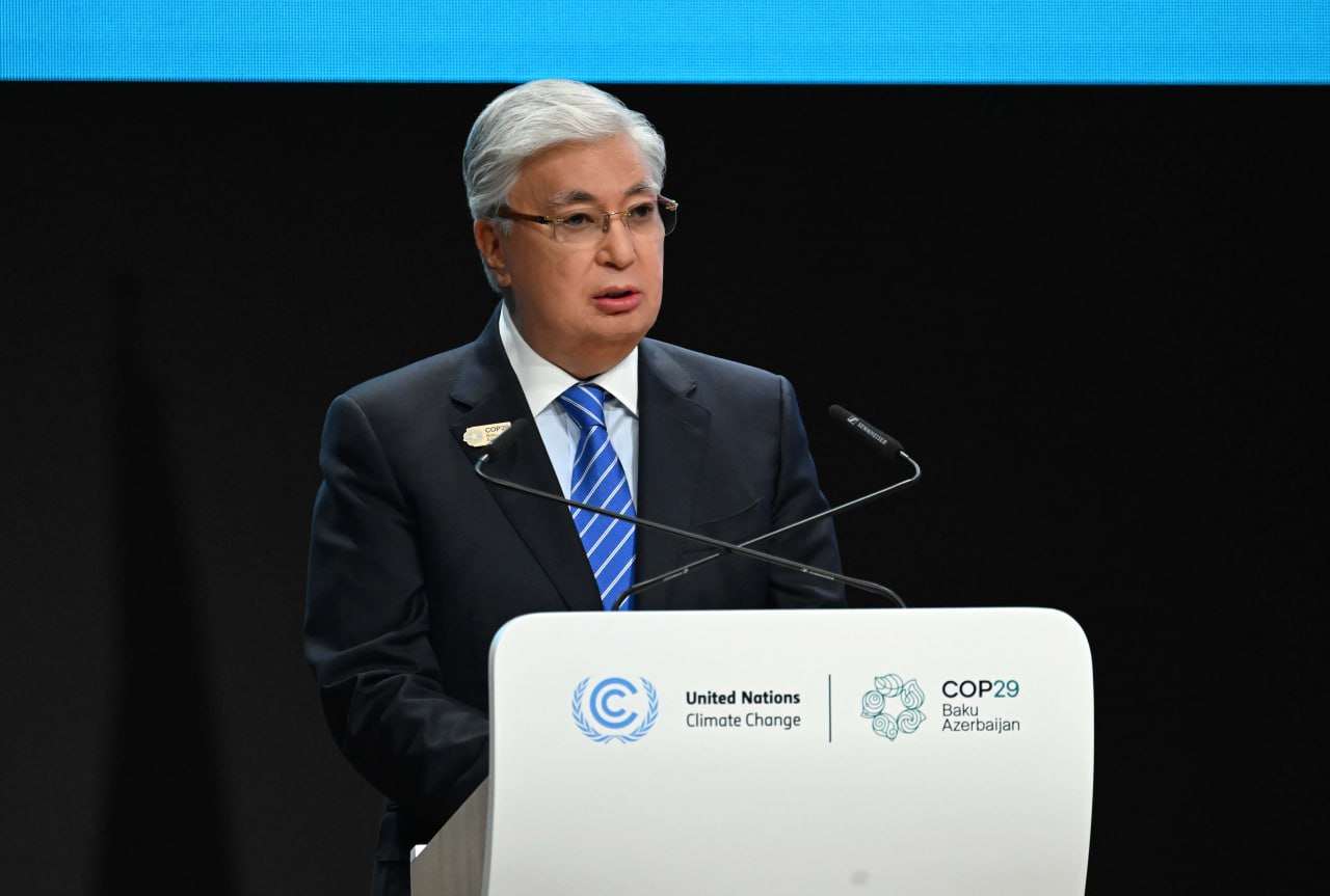 Kazakh President Proposes Key Actions to Tackle Climate Change at COP29 in Baku