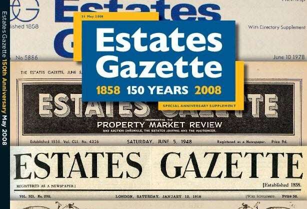 Estates Gazette magazine saved by Mark Allen Group bid