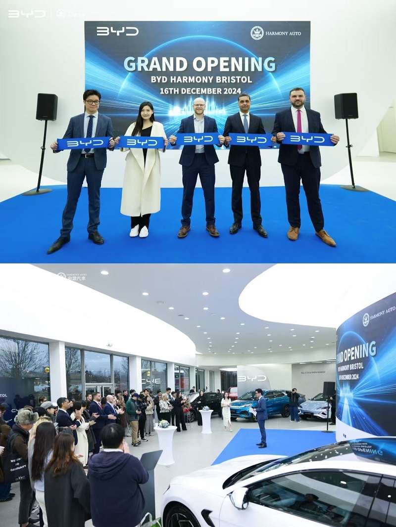 BYD Opens New Branch in Bristol and Warwick, UK, Marking a Milestone in Electric Vehicle Expansion