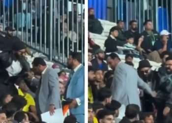 Champions Trophy: Pakistan police arrest Indian national flag at Lahore Stadium, watch video