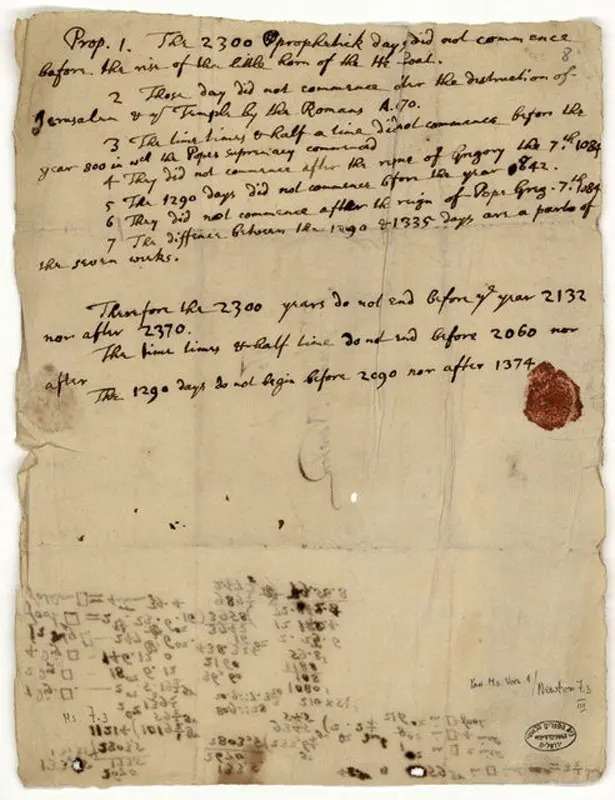 Chilling resurfaced letter from Sir Isaac Newton reveals his prediction world will END in 2060… and is based on Bible