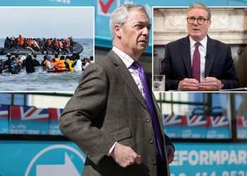 Keir let 30k illegal migrants into UK in months – he promised to ‘smash gangs’ but he’s smashing records, Farage says