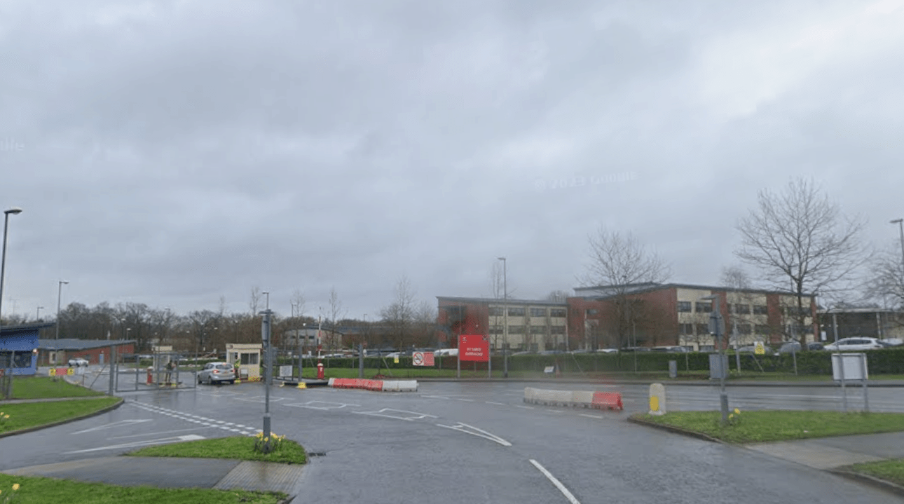 Knifeman’ rams car into Army barracks before ‘jumping out & shouting at guards’ as bomb squad swoops