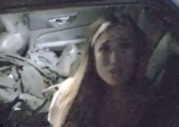 Moment drunk barmaid sobs ‘who’s dead?’ after killing pal in horror crash when she piled SEVEN people into her tiny car