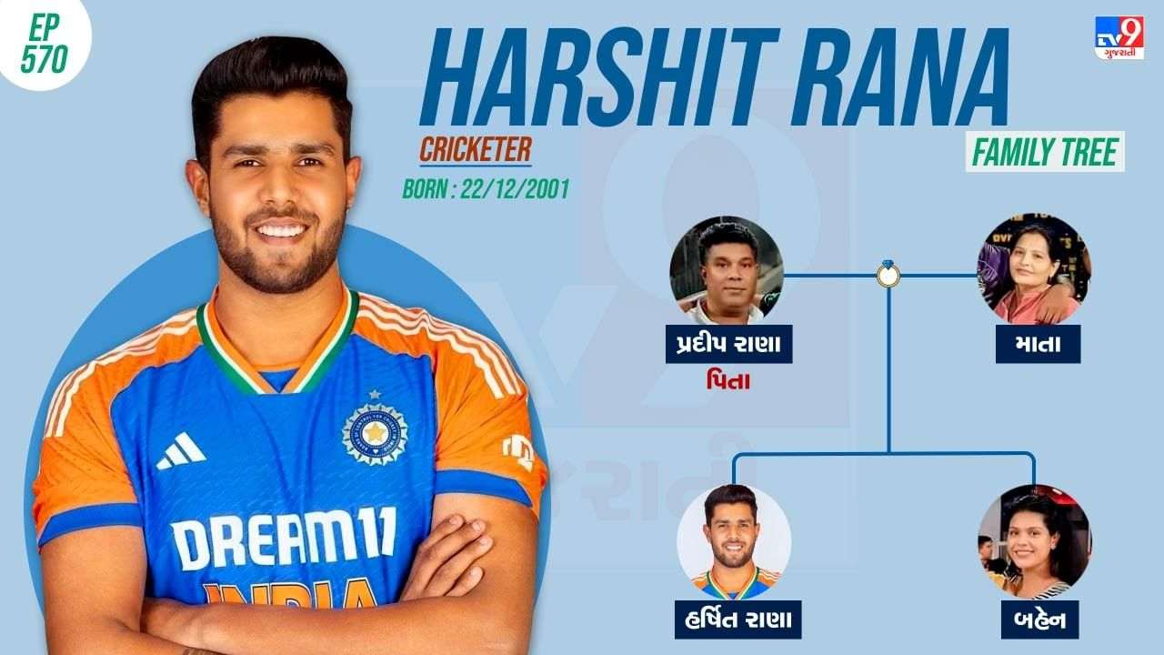 The father worked hard to make his son a cricketer, practicing such a father from work is the family of Harshit Rana