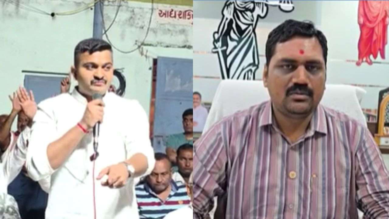 Political heat was seen between the son of the MLA and the Patidar leaders in Gondal
