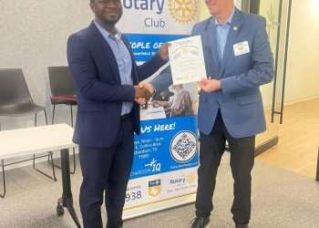 John-Paul Adjadeh Inducted into Richardson Rotary Club: Ghanaian Scholar Expands Legacy of Service in the U.S.