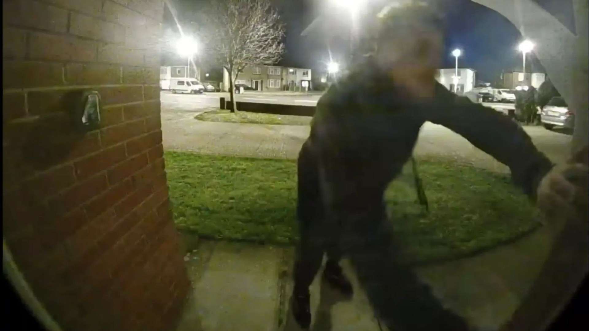 Moment burglar smashes into nan’s home before beating her to death – as helpless daughter heard attack on doorbell cam