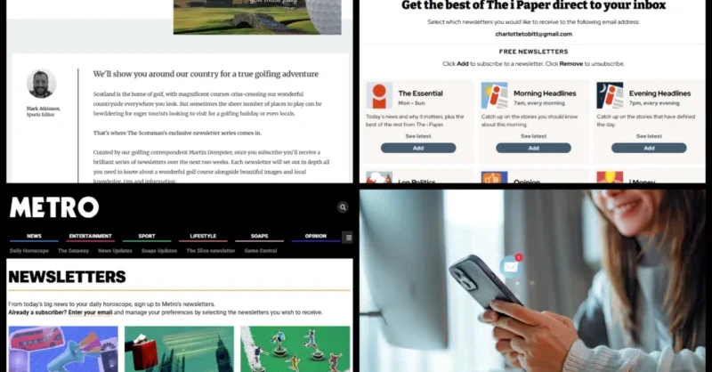 Newsletter strategies: Insights from The Scotsman, Metro and The i Paper