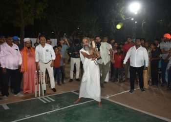 The Unity Cricket Cup Tournament was launched by the Commissioner of Police and Mahant Dilipadas Maharaj of Jagannath Temple