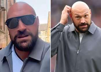 Tyson Fury heads off to business meeting still wearing Primark Soccer Aid suit after dropping F-bomb live on ITV
