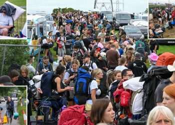 UK weather: Thunderstorms to hit as Glastonbury revellers queue for first day – before Brits to bask in 30C over weekend