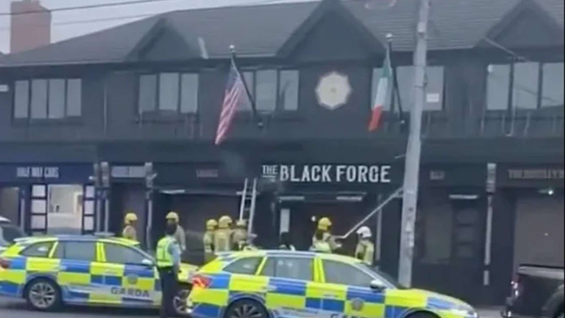 Flames rip through Conor McGregor’s pub in shocking footage – as firefighters rush to tackle blaze