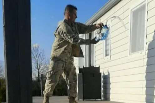 Horror moment stalker thug pours ‘petrol’ outside ex-wife’s home & threatens to set it alight during campaign of terror