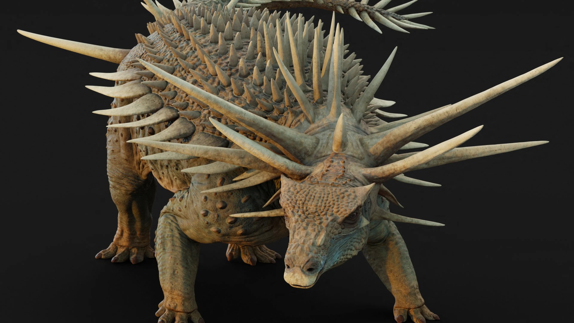 ‘Punk’ dinosaur with metre-long neck spikes discovered to protect it from fearsome predators