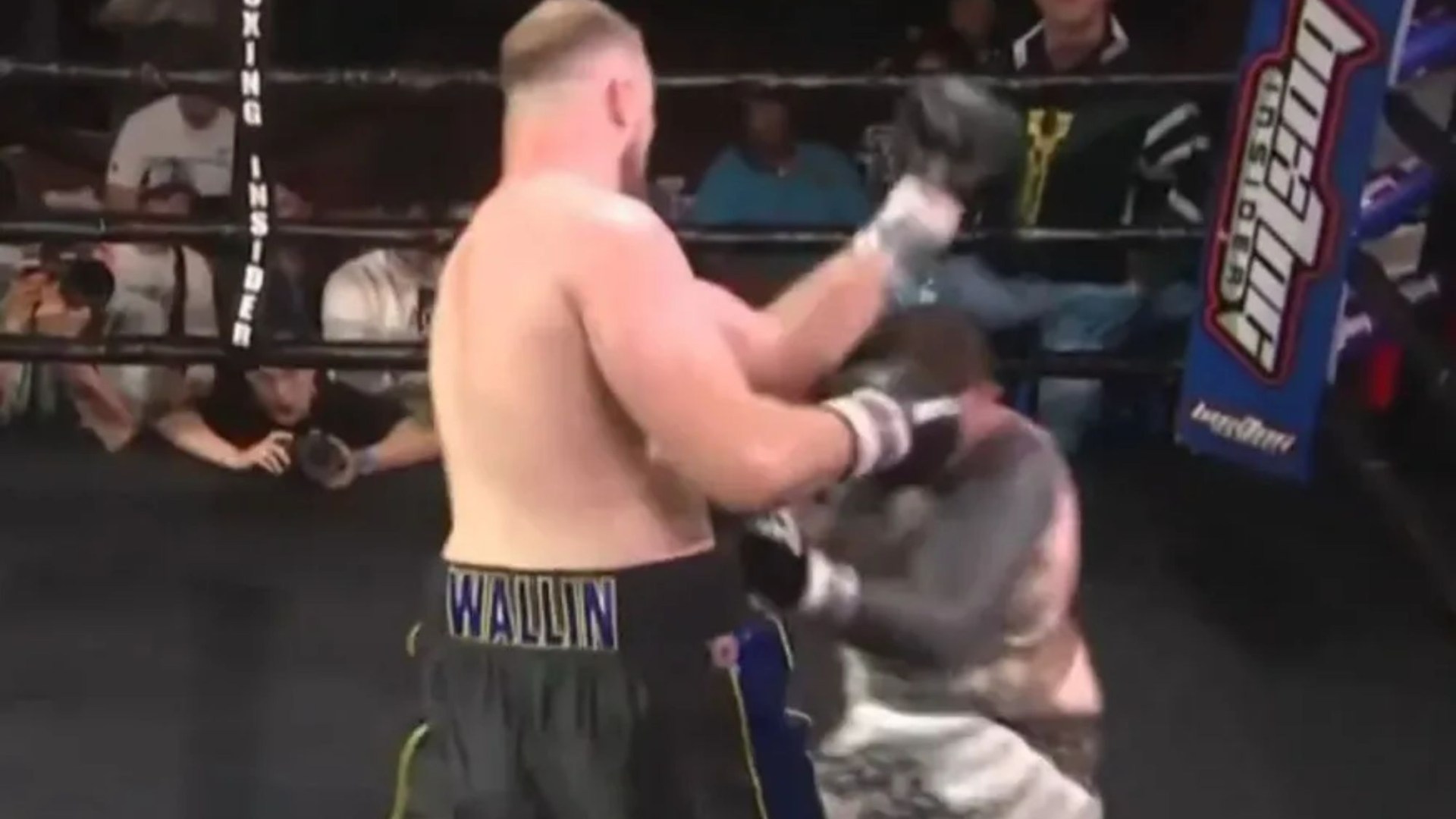 Anthony Joshua’s former opponent leaves rival collapsed in heap in ring with brutal KO on return to boxing