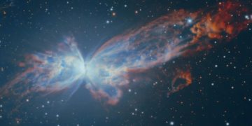 Stunning cosmic butterfly with glowing ‘wings’ snapped up to 3,800 light-years away Stunning cosmic butterfly with glowing ‘wings’ snapped up to 3,800 light-years away