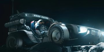 Stunning space cars including early look at hi-tech Moon van being built for lunar colonists & rugged Mars buggy