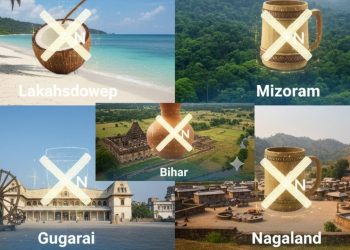 In these states of India, it is not only a crime to drink alcohol, but also to possess it, you may not know