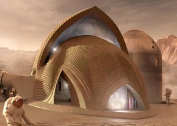 The stunning SPACE homes printed by swarms of ‘miner robot’ builders for Mars colonists living in vast ‘tunnel cities’
