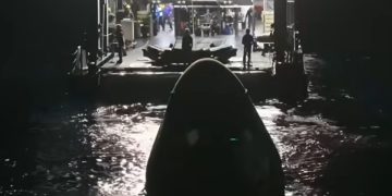 Nasa astronauts RETURN home from ISS after being forced to leave in first ever medical evacuation