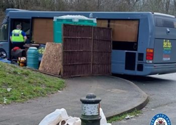 Abandoned bus ‘used as BROTHEL’ with drugs, guns and ammo found inside