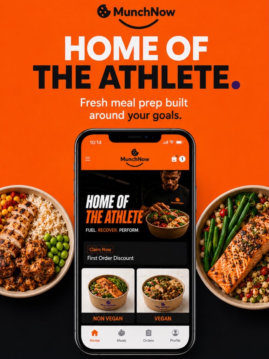 Munch Now is a London-based fitness food and athlete platform founded by South London entrepreneur Joshante Amihyia and co-founder Lesley