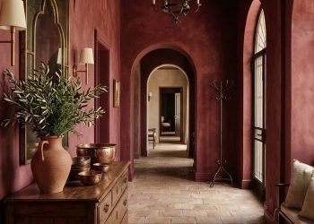 A richly layered limewash interior, showing the depth, movement and individuality that define the finish.